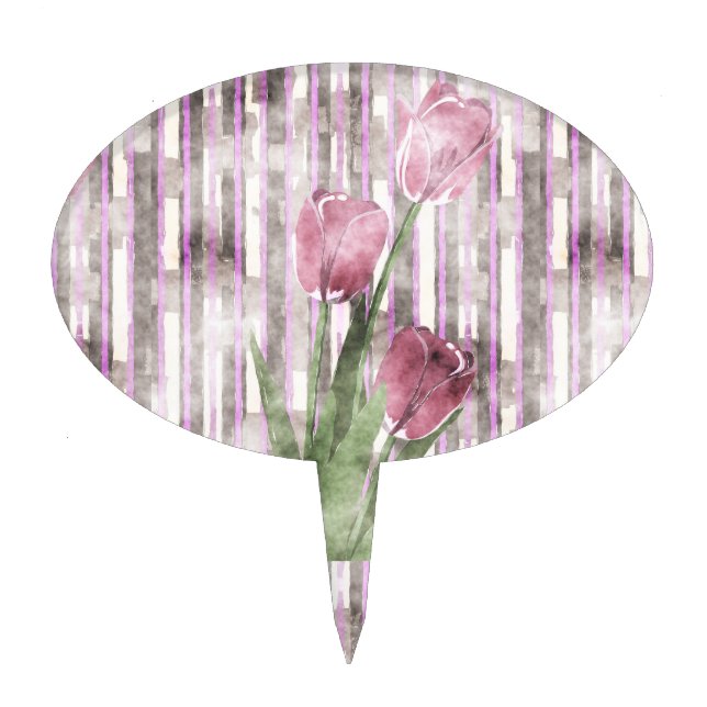 Flowers Cake Topper (Front)