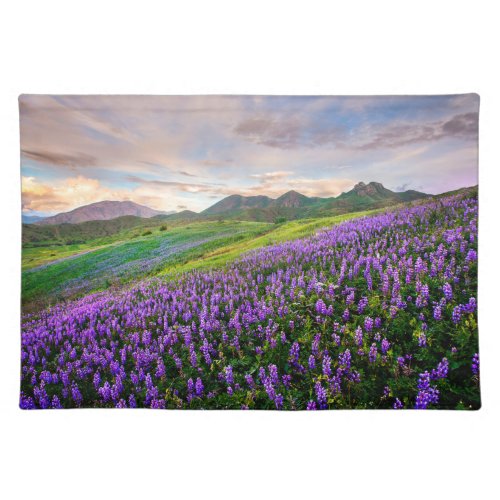 Flowers  California Wildflowers Cloth Placemat