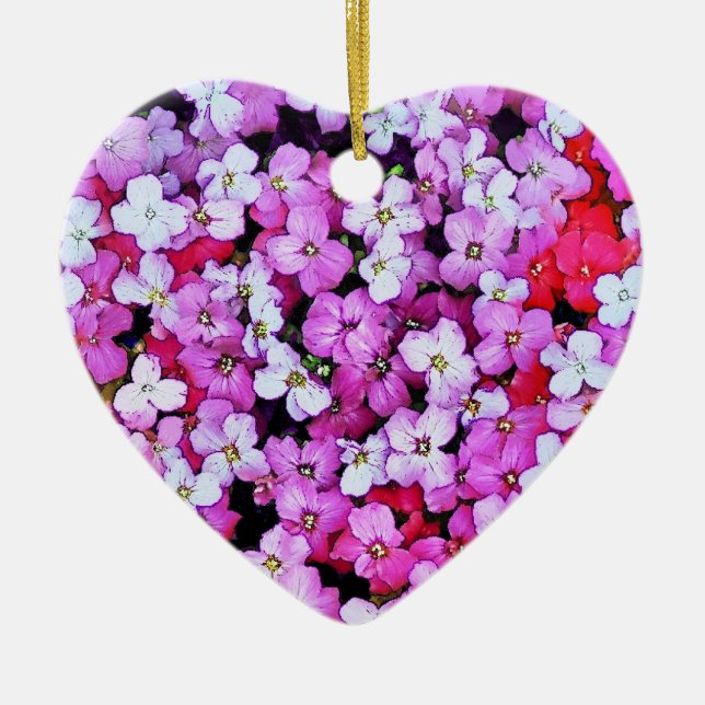 FLOWERS CERAMIC ORNAMENT (Front)