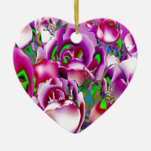 Flowers Ceramic Ornament