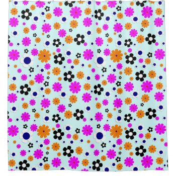 Flowers Changeable Background Color Shower Curtain by StormythoughtsGifts at Zazzle