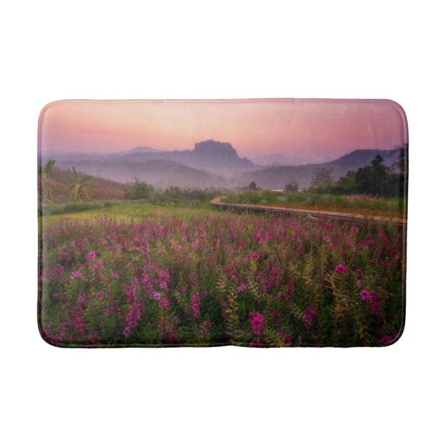 Flowers | Chiang Dao, Chiang Mai, Thailand Bath Mat (Front)