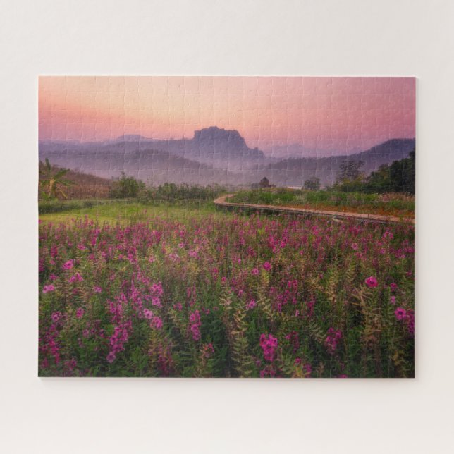 Flowers | Chiang Dao, Chiang Mai, Thailand Jigsaw Puzzle (Horizontal)