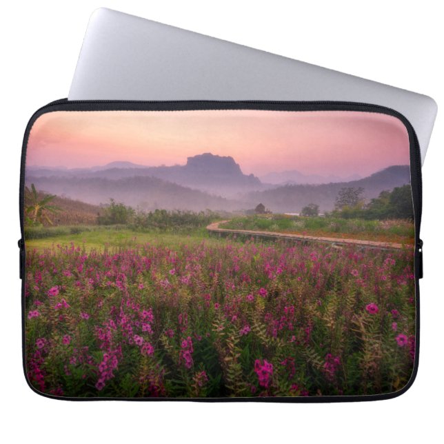 Flowers | Chiang Dao, Chiang Mai, Thailand Laptop Sleeve (Front)