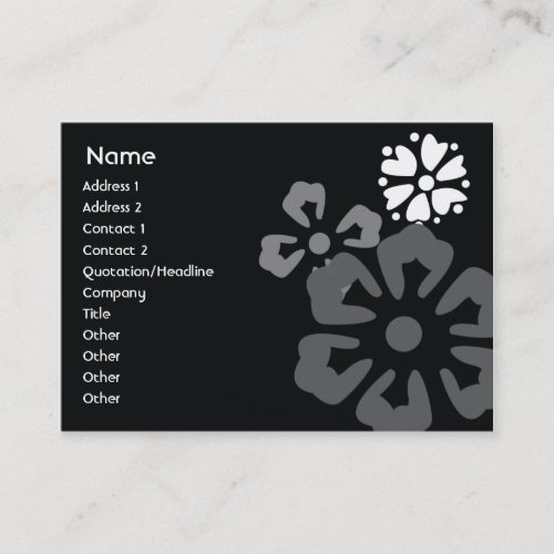 Flowers - Chubby Business Card Templates