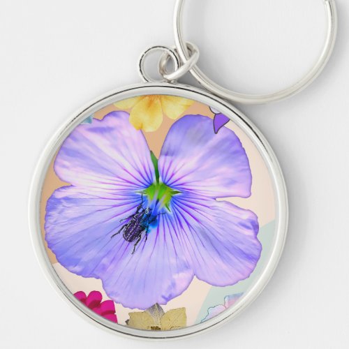 flowers Clipart on Keychains