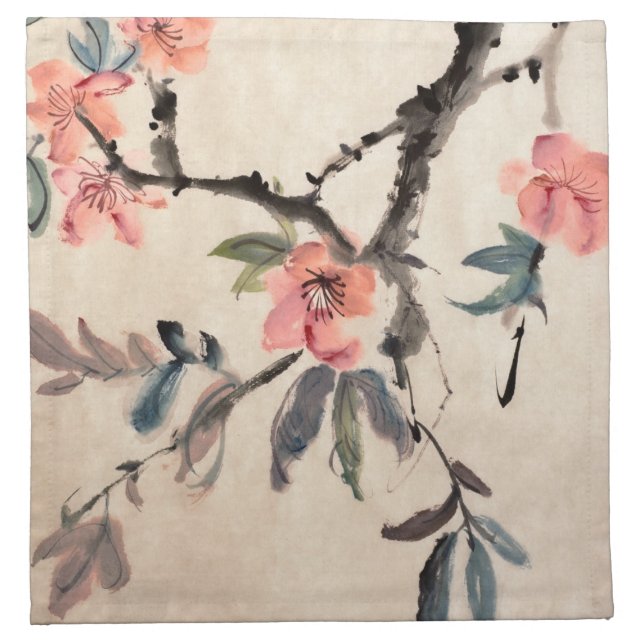 Flowers Cloth Napkin (Front)