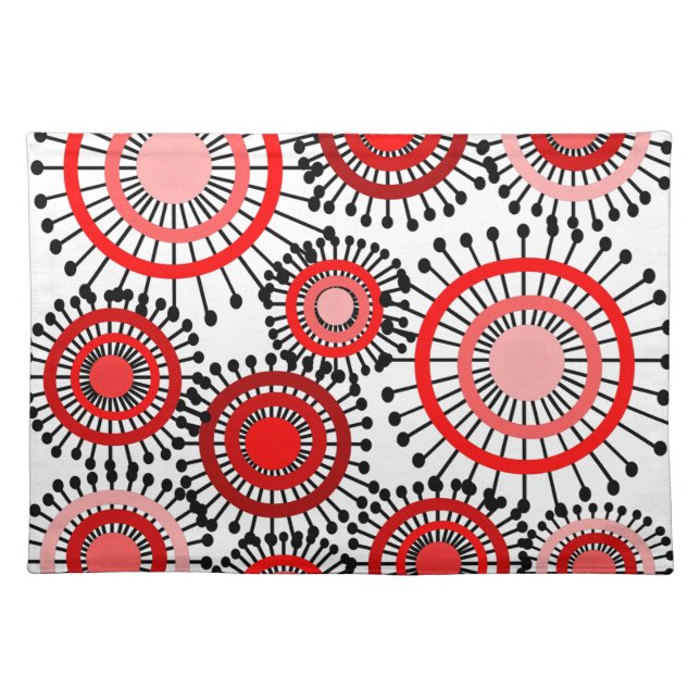 Flowers  cloth placemat (Front)