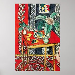 Flowers & Coffee Cup Poster