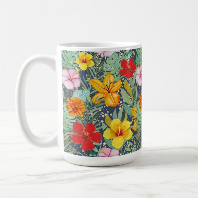 flowers coffee mug (Left)
