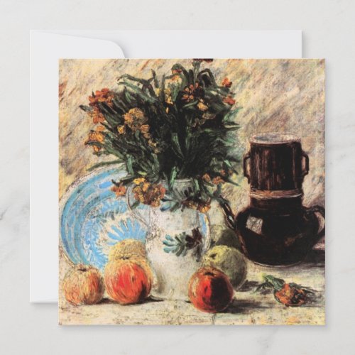 Flowers Coffeepot and Fruit by Vincent van Gogh