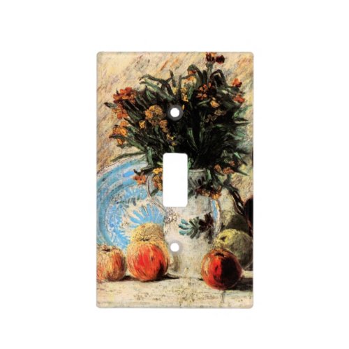 Flowers Coffeepot and Fruit by Vincent van Gogh Light Switch Cover