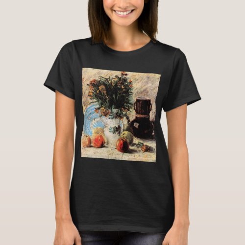 Flowers Coffeepot and Fruit by Vincent van Gogh T_Shirt