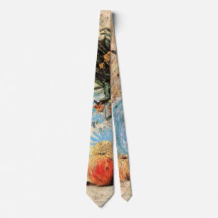 Flowers, Coffeepot and Fruit by Vincent van Gogh Tie