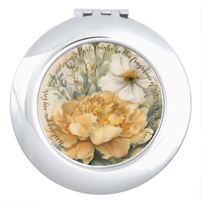 Flowers  compact mirror (Front)