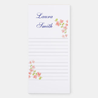 Flowers corner  magnetic notepad