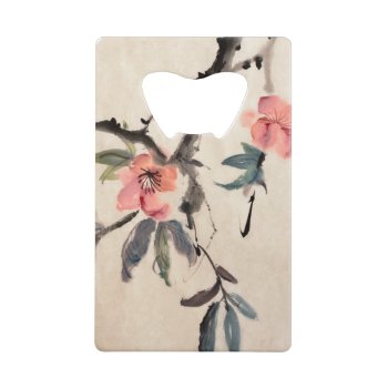 Flowers Credit Card Bottle Opener by watercoloring at Zazzle