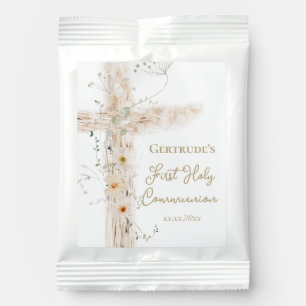  flowers cross First Holy Communion Hot Chocolate Drink Mix