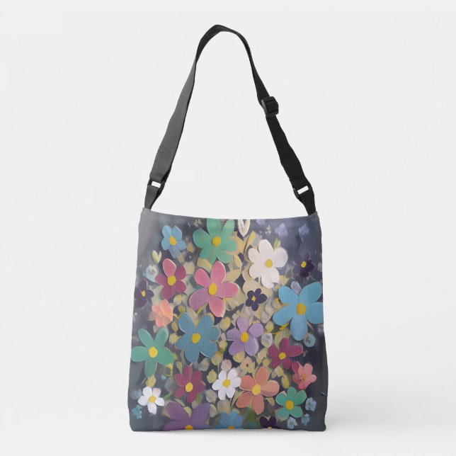 Flowers Crossbody Bag (Back)