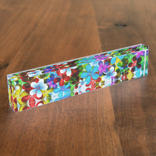 Flowers Custom Desk Destiny Destiny'S Namep Desk N Name Plate