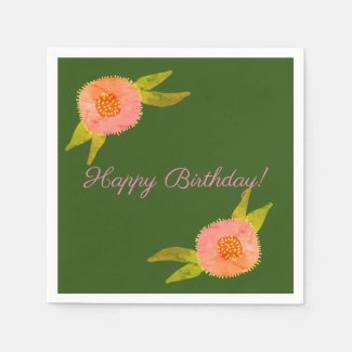 Flowers Custom Personalized Birthday 