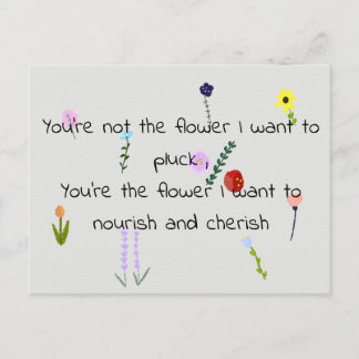 Flowers - Cute, appreciative quote card