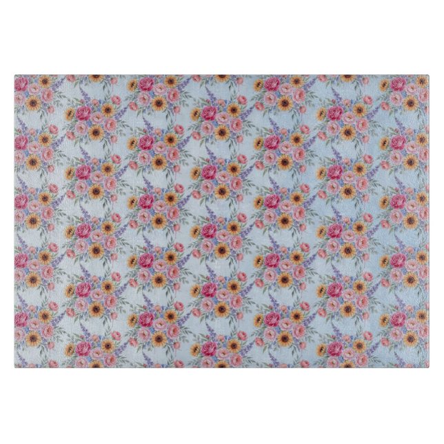 Flowers Cutting Board (Front)