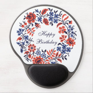 Flowers cycle gel mouse pad