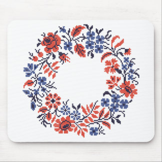 Flowers cycle mouse pad