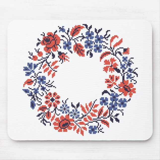 Flowers cycle mouse pad (Front)