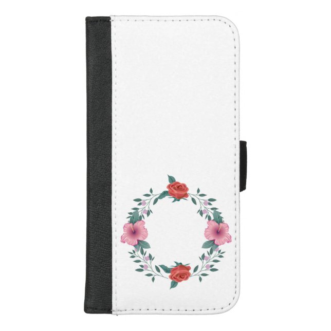 Flowers Cycle | Zazzle_Growshop. iPhone Wallet Case (Front)