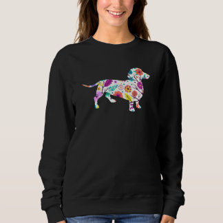 Flowers Dachshund Wiener Dog Owner Matching Rescue Sweatshirt