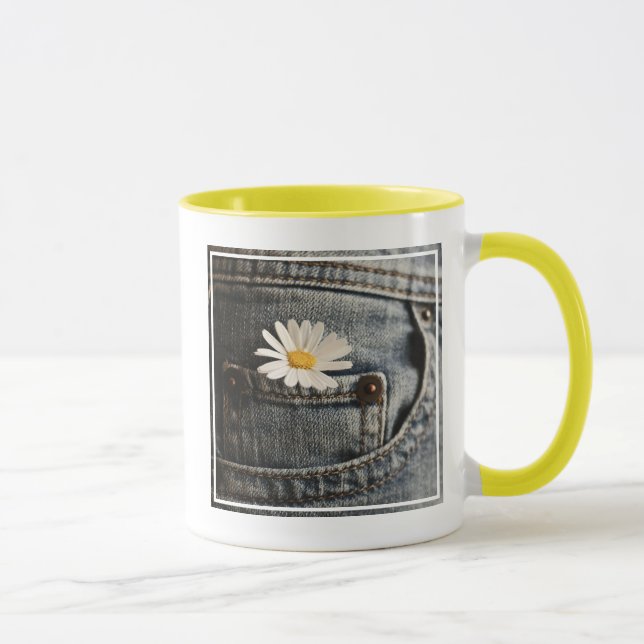Flowers | Daisy in Jeans Pocket Mug (Right)