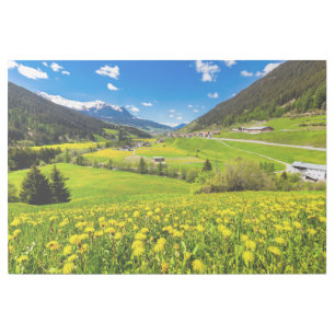 Flowers Dandelion Canton of Grisons, Switzerland Gallery Wrap
