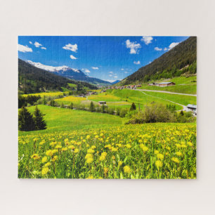 Flowers Dandelion Canton of Grisons, Switzerland Jigsaw Puzzle