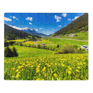 Flowers   Dandelion Canton of Grisons, Switzerland Jigsaw Puzzle