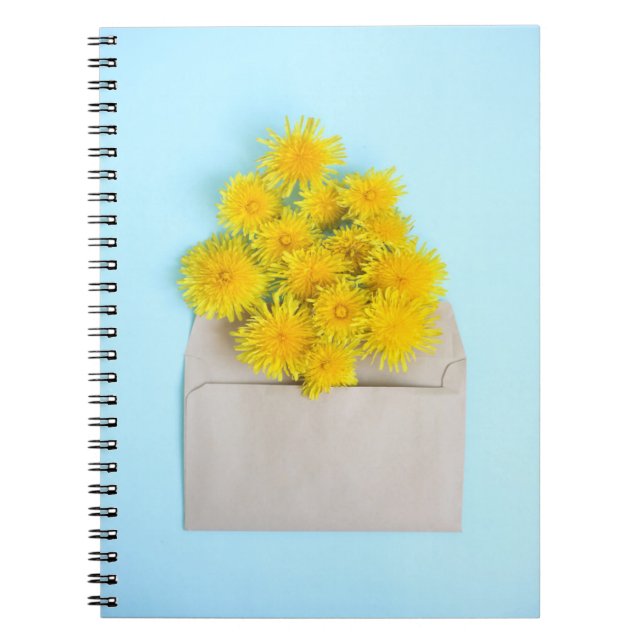Flowers | Dandelions in Envelope Notebook (Front)