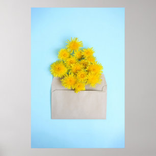 Flowers   Dandelions in Envelope Poster