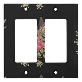 flowers decoration  light switch cover
