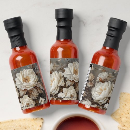 Flowers design hot sauces