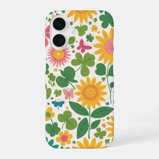 Flowers design iphone case (Back)