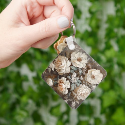 Flowers design keychain