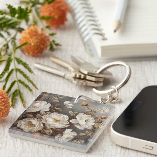 Flowers design keychain