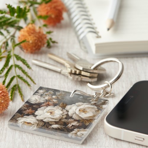 Flowers design keychain