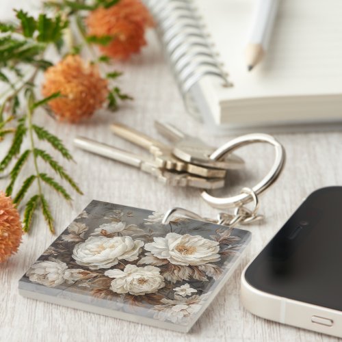 Flowers design keychain