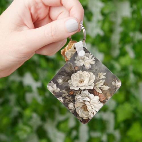 Flowers design keychain