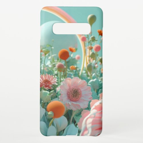 Flowers design mobile caseVery luxury look Samsung Galaxy S10 Case