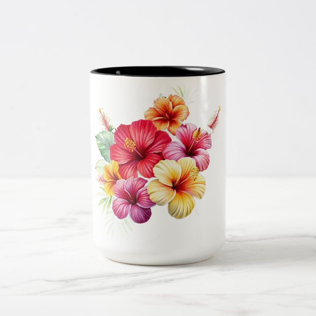FLOWERS DESIGN MUG (Center)