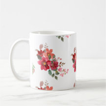 Flowers design mug