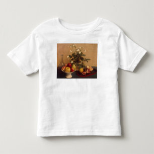 Flowers, dish with fruit and carafe, 1865 toddler t-shirt